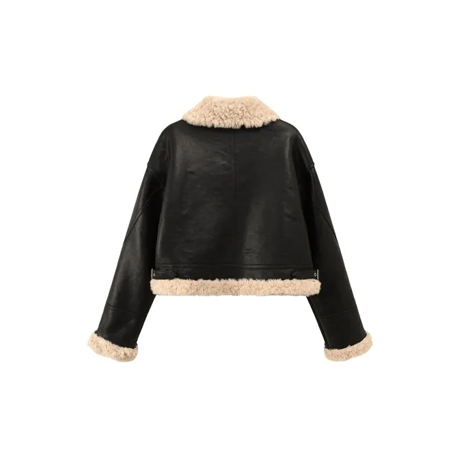 CHUU Velvet Jackets Women's Black-1