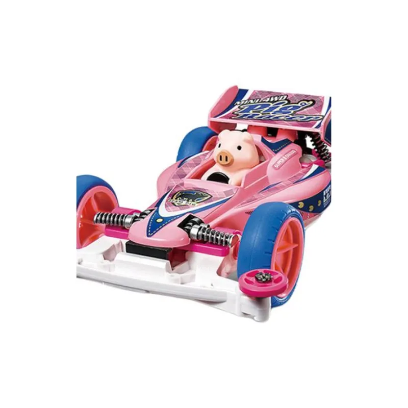 Tamiya S2 Chassis, Pink Piglet Racing Assembled Models-3