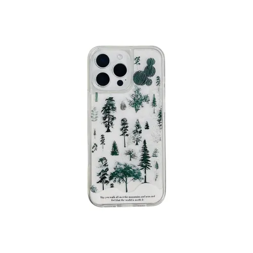 Wei Xin Acrylic Material Pine Tree Snowflake Lava Phone Cases Compatible With IPhone 16/15 Pro Max/Apple 13/14 Pro/Max