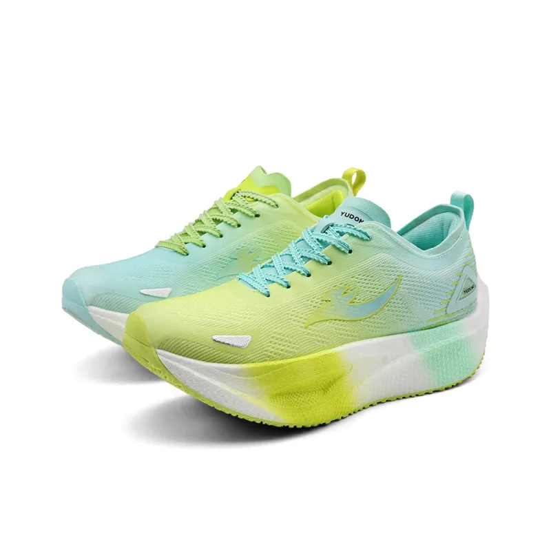 YUDONG Running Shoes Men Low Top Green-2