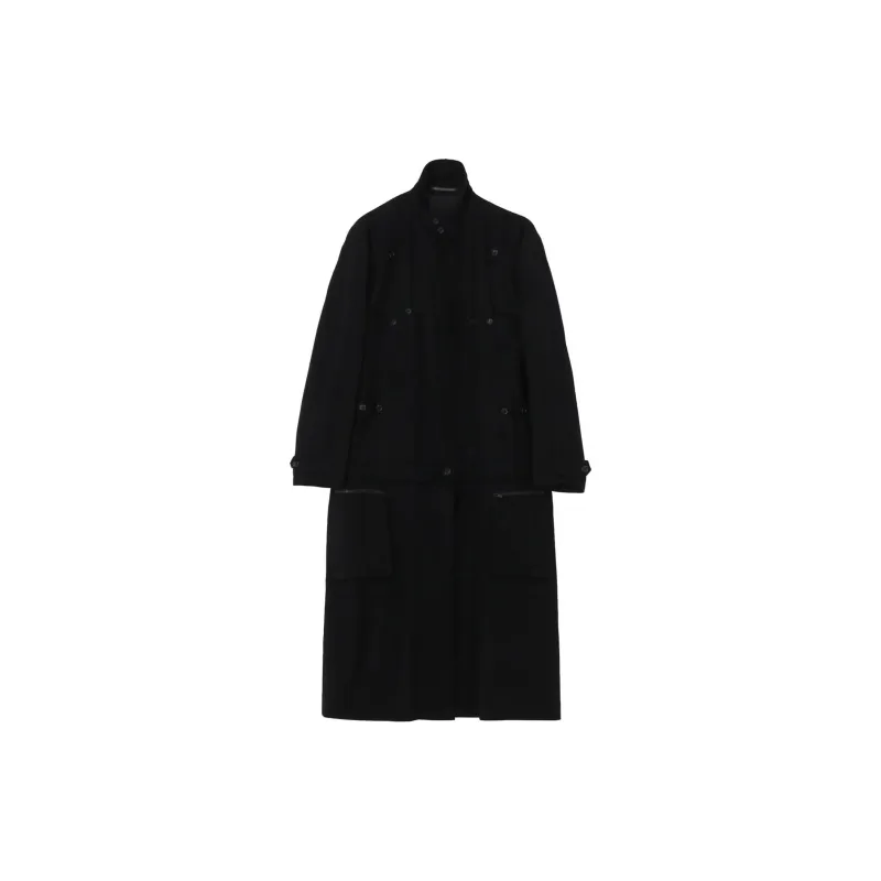 Yohji Yamamoto Pour Homme FW24 Coats Men's Black-1
