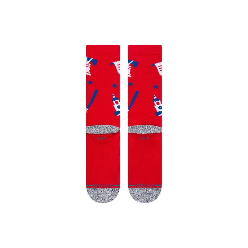 Stance Mid Calf Socks Unisex 1 Pack Red-2