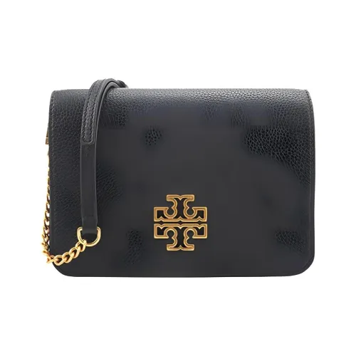 TORY BURCH Emerson Cow Leather Shoulder Bag Women's Black