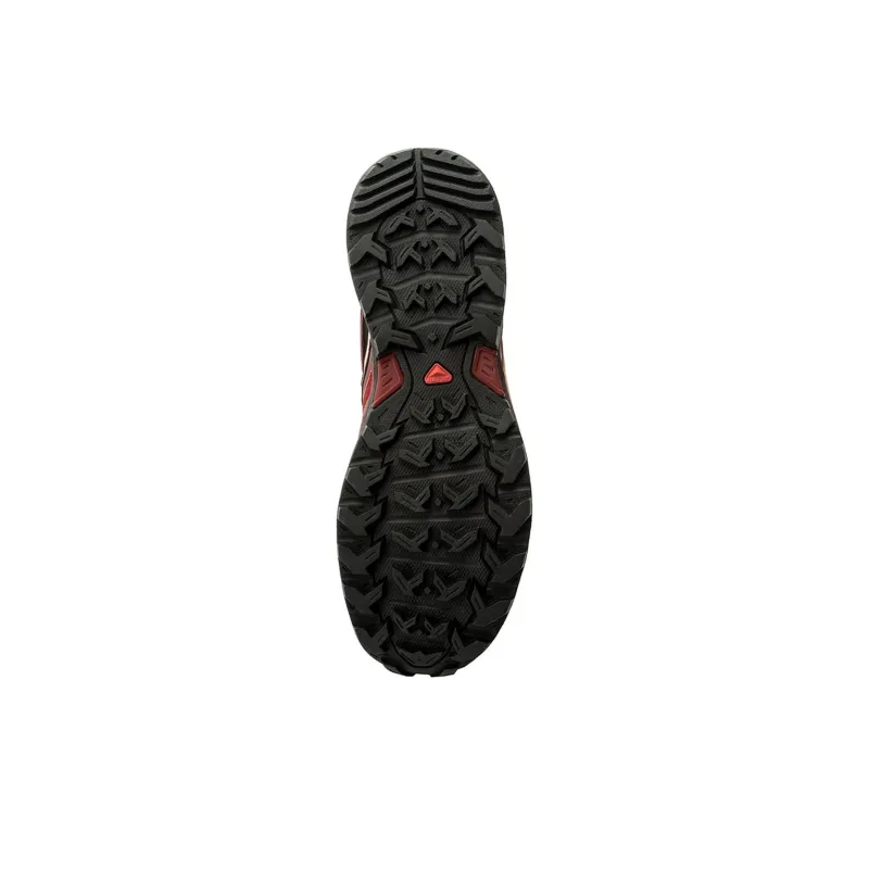 SALOMON Anti-Slip Wear-Resistant Low-Top Hiking Shoes Men's Red-4