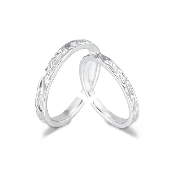 FORCHI Sterling Silver Rings Unisex Anniversary Gift For Girl