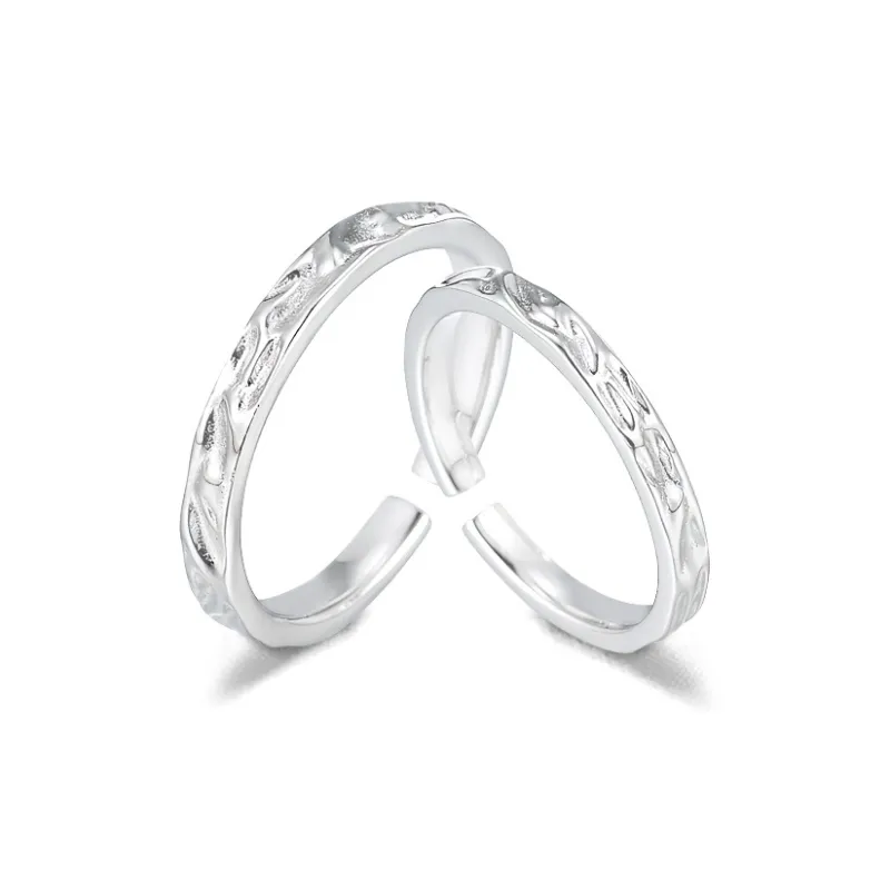 FORCHI Sterling Silver Rings Unisex Anniversary Gift For Girl-0