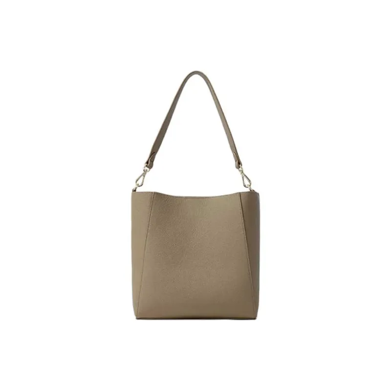 FION Cow Leather Handbag, Shoulder Bag Tubas Women's Trench Gray-3