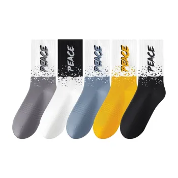 SHIWAJI Mid Calf Socks Unisex 5 Pack