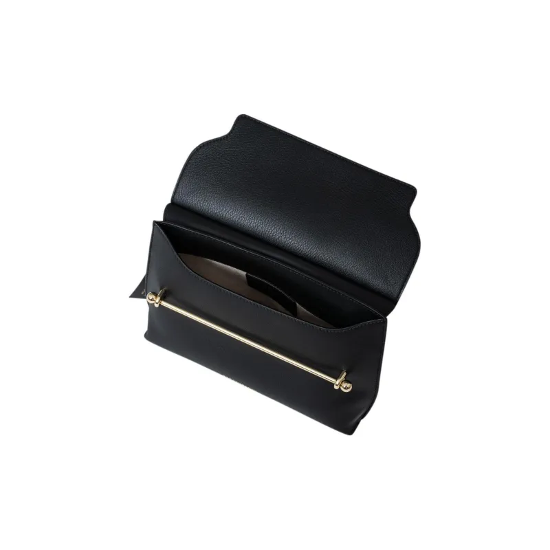 Strathberry Calfskin Crossbody Clutch Women's Black-3
