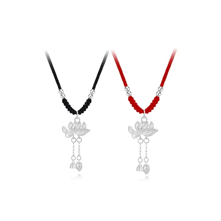 ROGA Braided String Necklaces Unisex-4