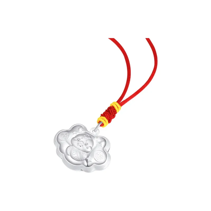 CHOW TAI SENG S990 Silver Necklaces Kids'-2