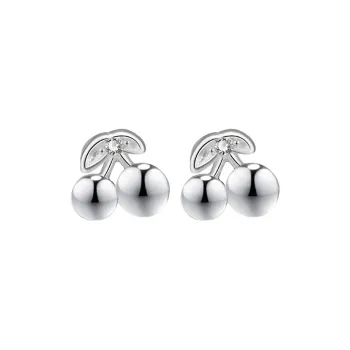 Hi There S999 Silver Stud Earrings Women's