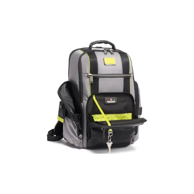 TUMI Alpha Bravo Nylon Backpack Unisex Gray-2