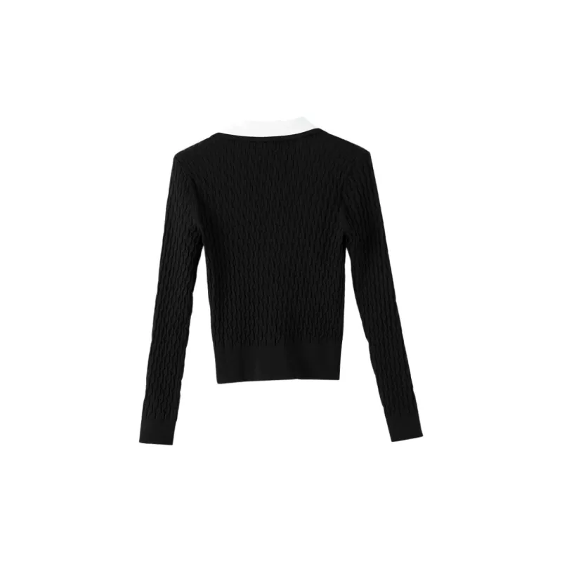 Late White Knitwear Women's Black-2