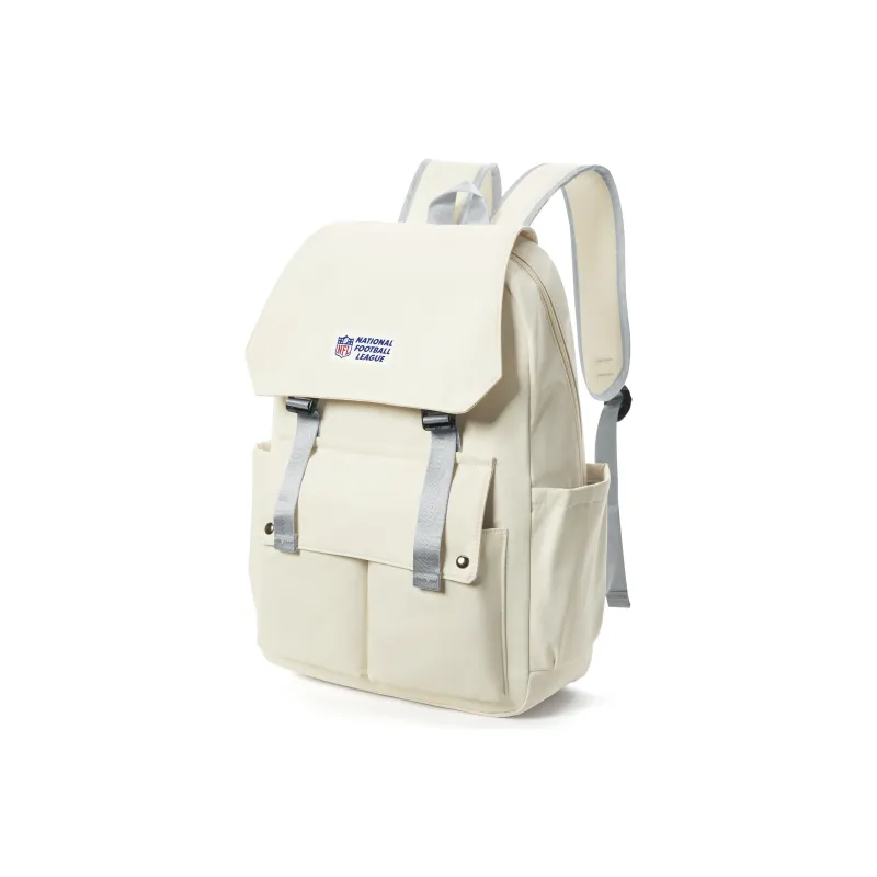 NFL Fabric Backpack Laptop Backpack Unisex Ecru-1