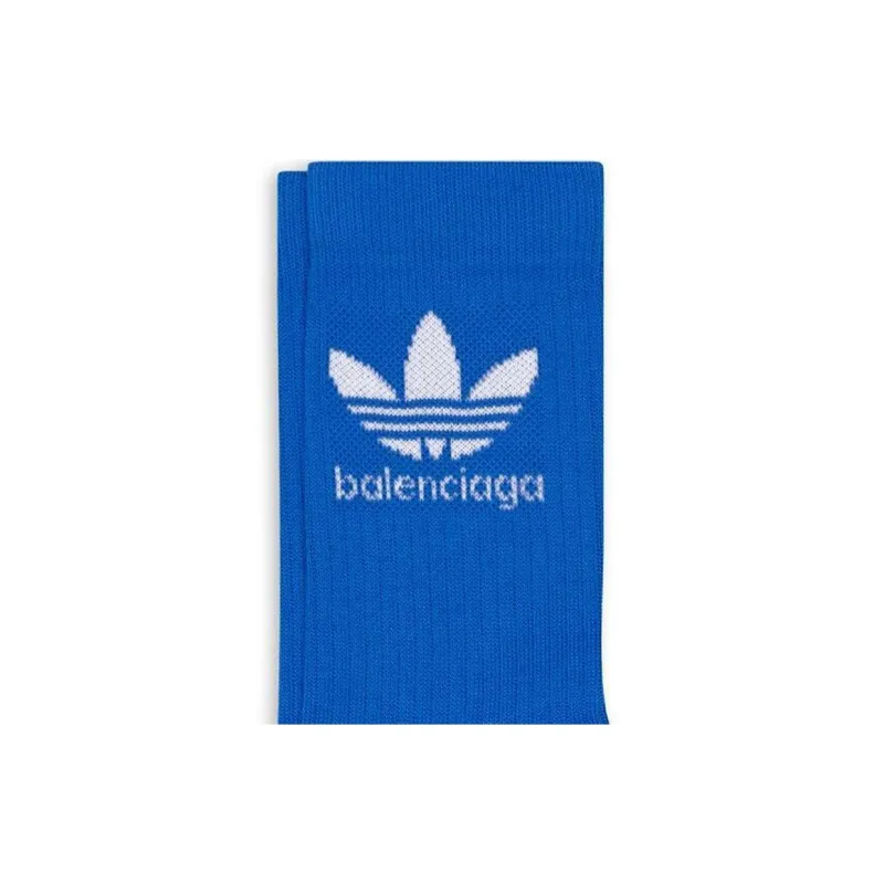 Balenciaga x Adidas Originals Knee High Socks Men's 1 Pack Blue-2