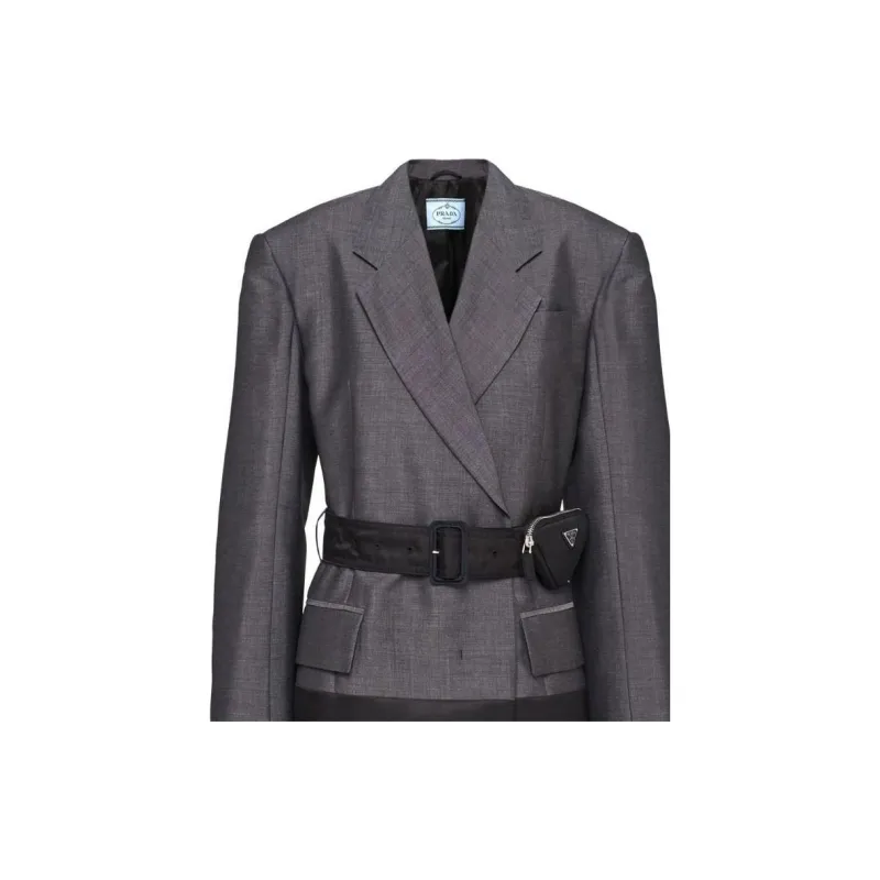 PRADA Jackets Women's Coal Gray-1