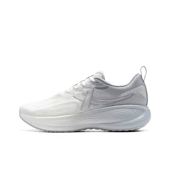 XTEP Chasing Clouds 2nd Generation Cushioning Rebound Low Top Running Shoes Men's White Gray