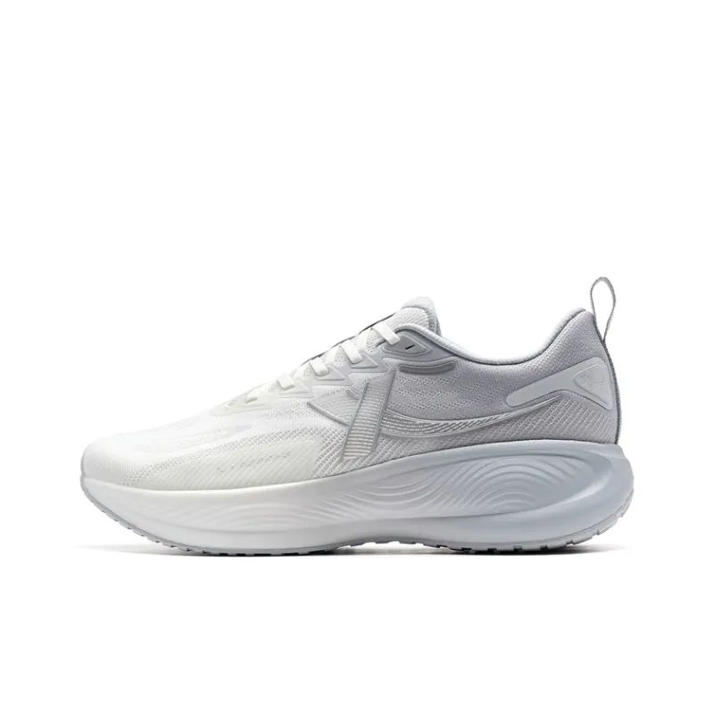 XTEP Chasing Clouds 2nd Generation Cushioning Rebound Low Top Running Shoes Men's White Gray-0