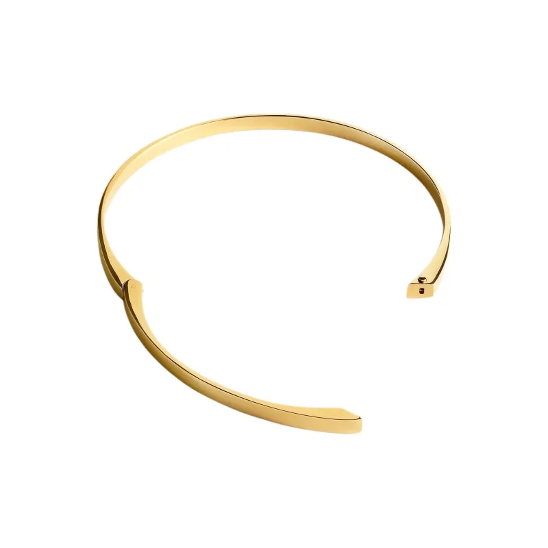 TOTEME Brass Coated Necklaces Unisex Gold-3