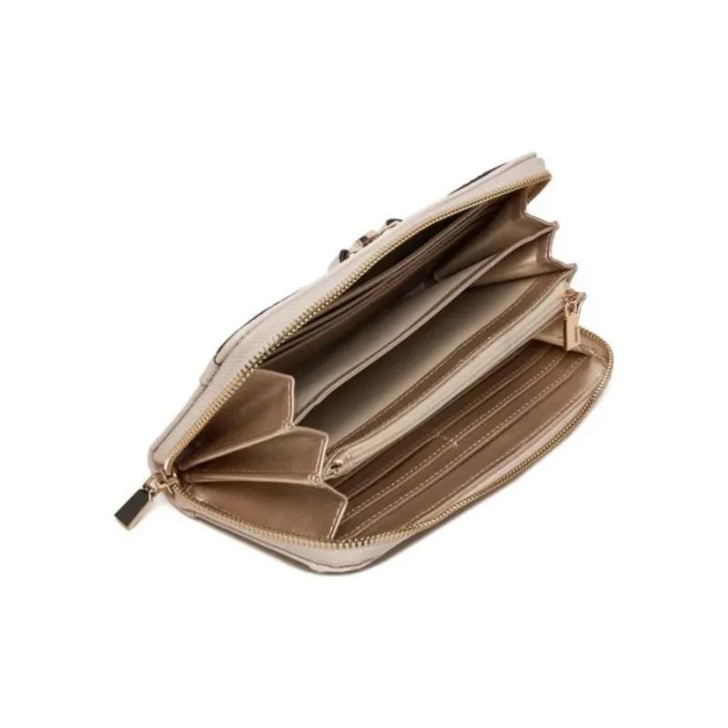 GUESS Artificial Leather Wallet Regular Women's Beige-4