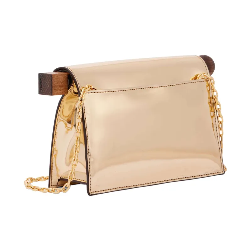 Jacquemus Artificial Leather Shoulder Bag Trumpets Women's Gold-1