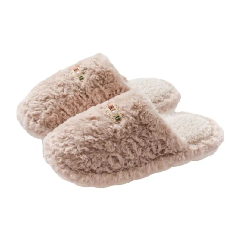 Yu Pu Cotton Slippers For Fall And Winter Indoor Home Use, Slip Resistant, Soft Sole, Warm Plush, Couple Cotton Slipper-0