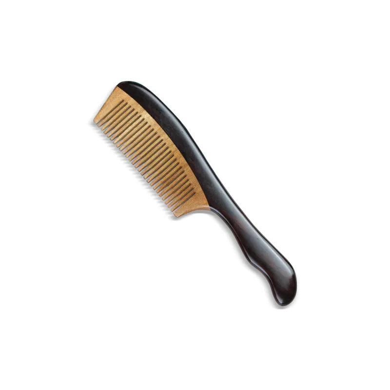 DALONG African Blackwood Cloud Wave Wooden Comb Unisex-0