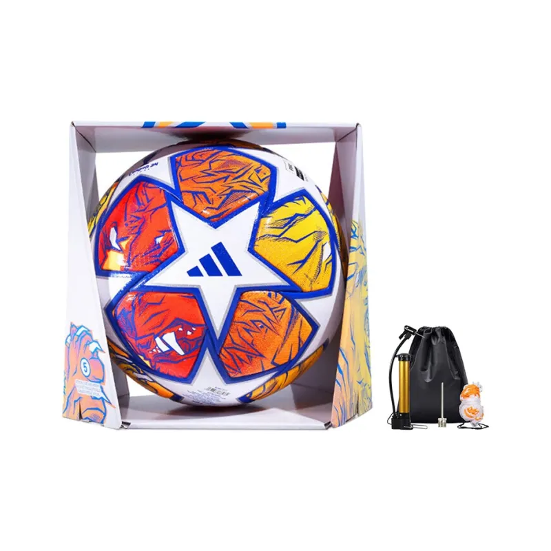 Adidas Size 5 Ball Soccer TPU Seamless Thermal bonding Unisex White Blue Orange-0