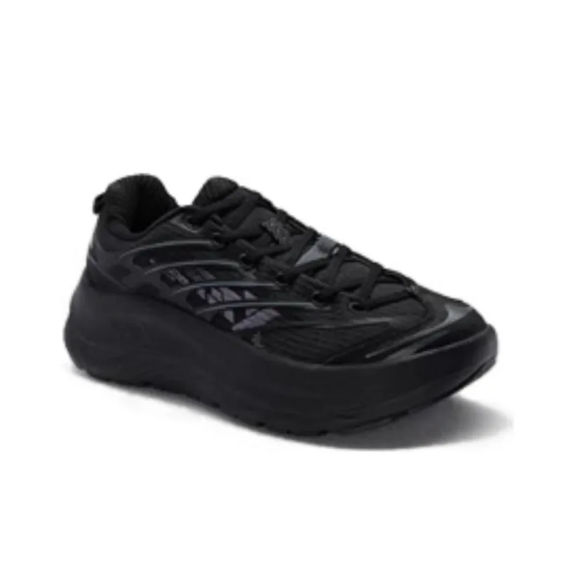 XTEP Shock Absorbing, Non Slip, Wear Resistant, Breathable And Lightweight Low Top Running Shoes Men's Black-3