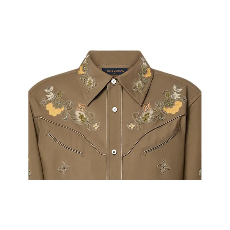 LOUIS VUITTON FW24 Shirt Men's Umber-5
