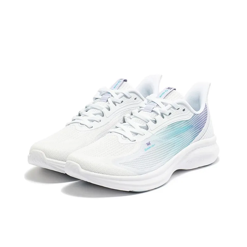 361° Cushioning, Wear Resistant Low Top Running Shoes Men's White Button Blue-2