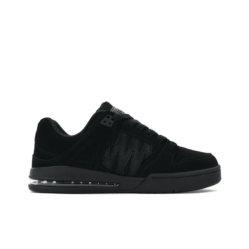 OSIRIS Coverage Slip Resistant Cushioning Wear Resistant Support Low Top Skateboard Shoes Unisex Black-2