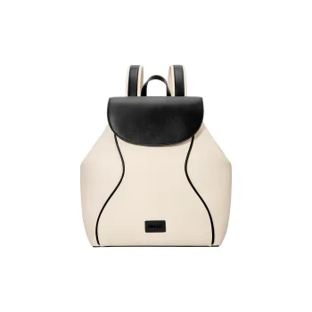OMTO PVC Polyvinyl Chloride Backpack Regular Unisex Oat Bran