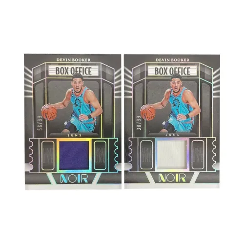 PANINI Noir Sun German Booker 30/99 Competition White Jersey+Purple Game Used Jersey 56/99 Sports Cards 2 Pcs