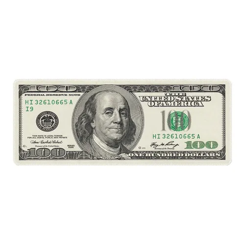 Vibrate Creative Dollar Bill Money Mouse Pad Desk Mat Brain Esports Keyboard Mat Prank