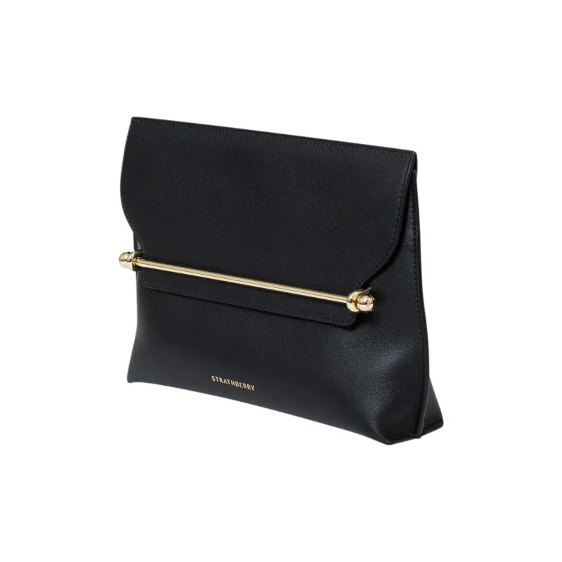Strathberry Calfskin Crossbody Clutch Women's Black-2