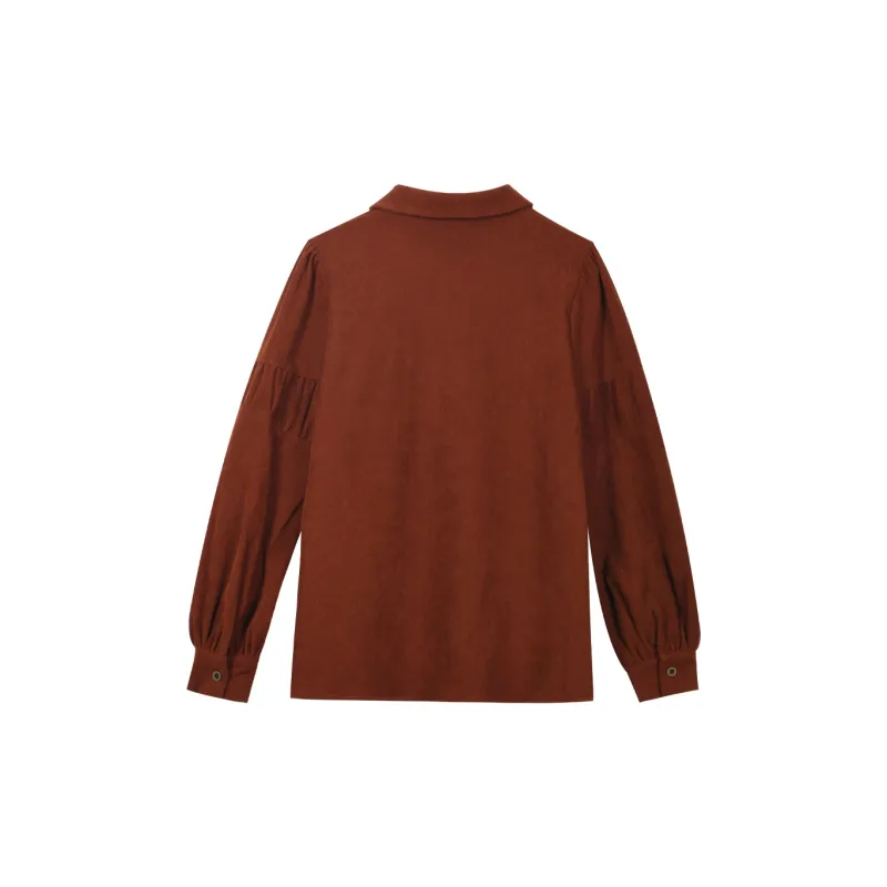 MISHOW Vest Women's Vintage Red Coffee-1