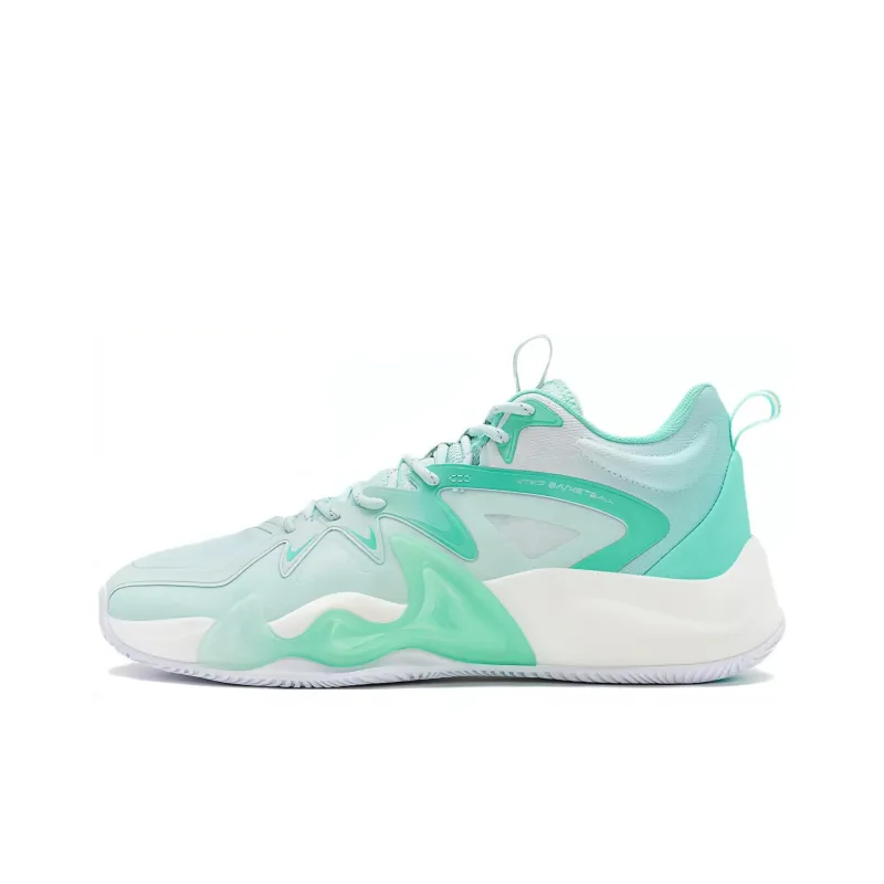 XTEP War Mastiff 3.5SE Cushioning Anti Slip And Wear Resistant Low Top Basketball Shoes Men's Foam Green-0