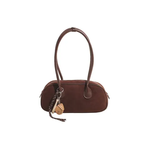 Yalu Suede Handbag Regular Women's Coffee/Brown/Red Black/Gray