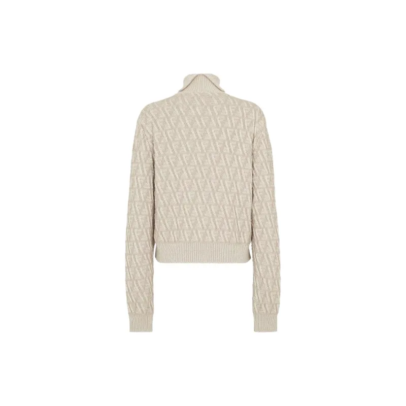 FENDI Ff Motif Turtleneck Knit Jumper-1