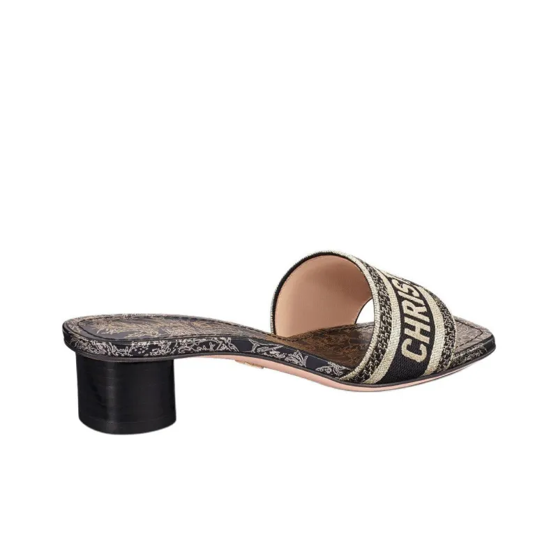 DIOR Dway Slide Slippers 3.5cm Women's Black-2
