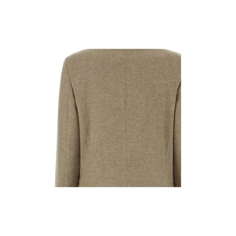 MaxMara Dove Double Breasted Long Sleeved Jacket-3