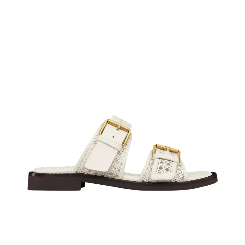 DIOR Slide Slippers Women's Ivory White-1