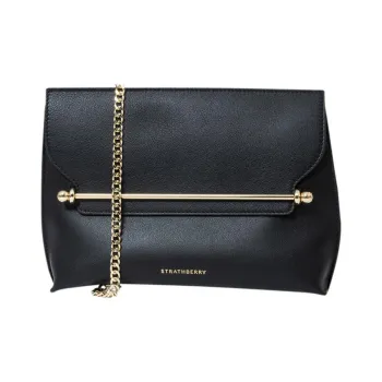 Strathberry Calfskin Crossbody Clutch Women's Black