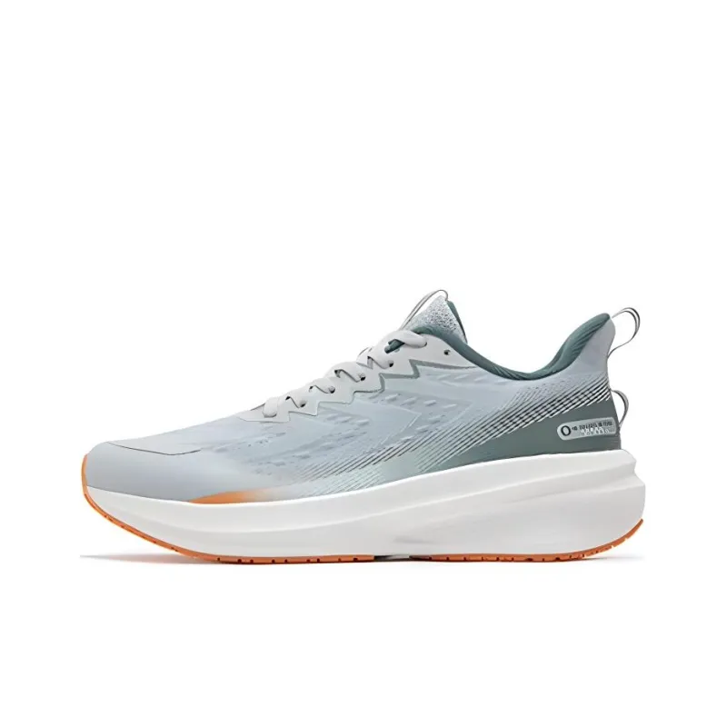 361° Cushioning Low Top Running Shoes Men's Gray Green-0