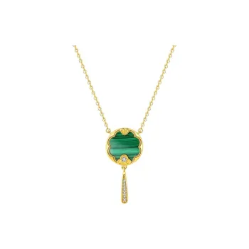 Long Fu Malachite Necklaces Women's