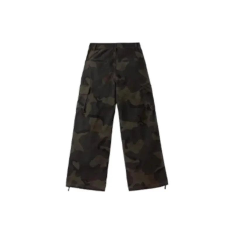 FMG Casual Pants Women's Army Green Camouflage-1