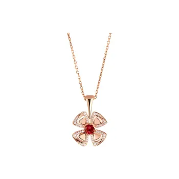 BVLGARI Karat Gold Necklaces Women's Rose Gold