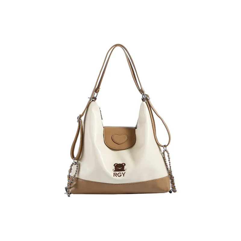 GOBLIN SHARKS 1759 PU Backpack Women's Khaki-0